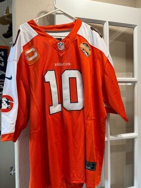 NFL Orange Nike Game Jersey with NFL Shield